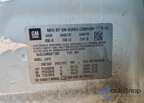 2019 Buick Encore Essence z USA, uszkodzony, nr VIN KL4CJCSM3KB773087